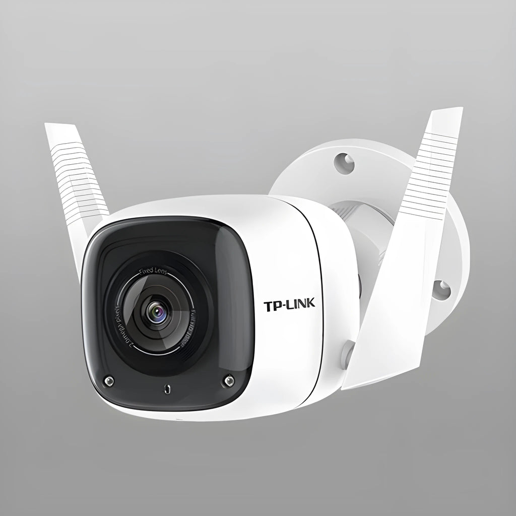 Outdoor security camera unit with 1080p resolution and infrared night vision capability