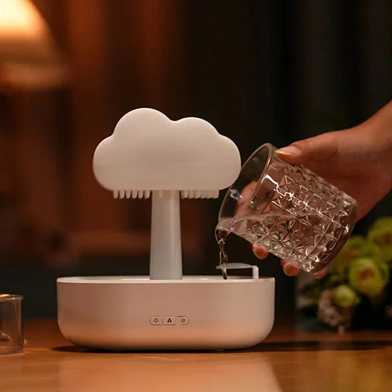 Calming Cloud Humidifier with Soothing Sounds, Color-Changing Lights, and Relaxing Atmosphere