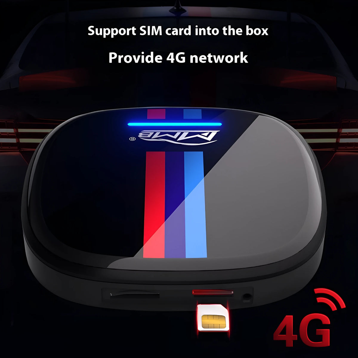 Car Modification Navigation Upgrade Android Box with 4G WIFI and capacitive touch screen in plastic casing