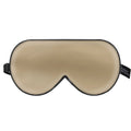 Double-sided mulberry silk eye mask in one of 21 colours, showing embroidered detail and measuring 22x11cm.