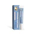 Blue jar of Azelaic Acid neck cream 20g next to its tall, colourful packaging box.