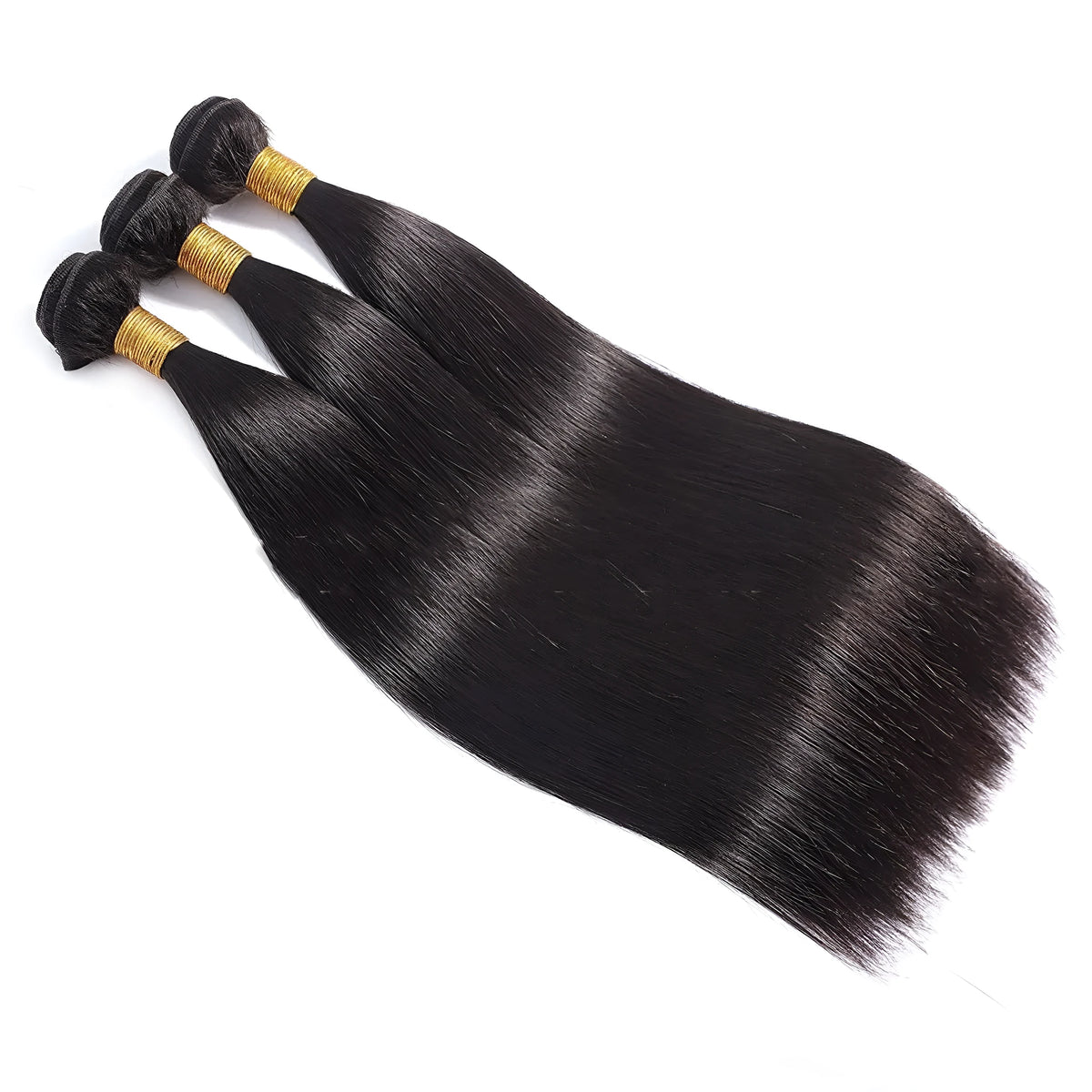 All hand-woven real human hair wig in black colour with long hair and Qi bangs style