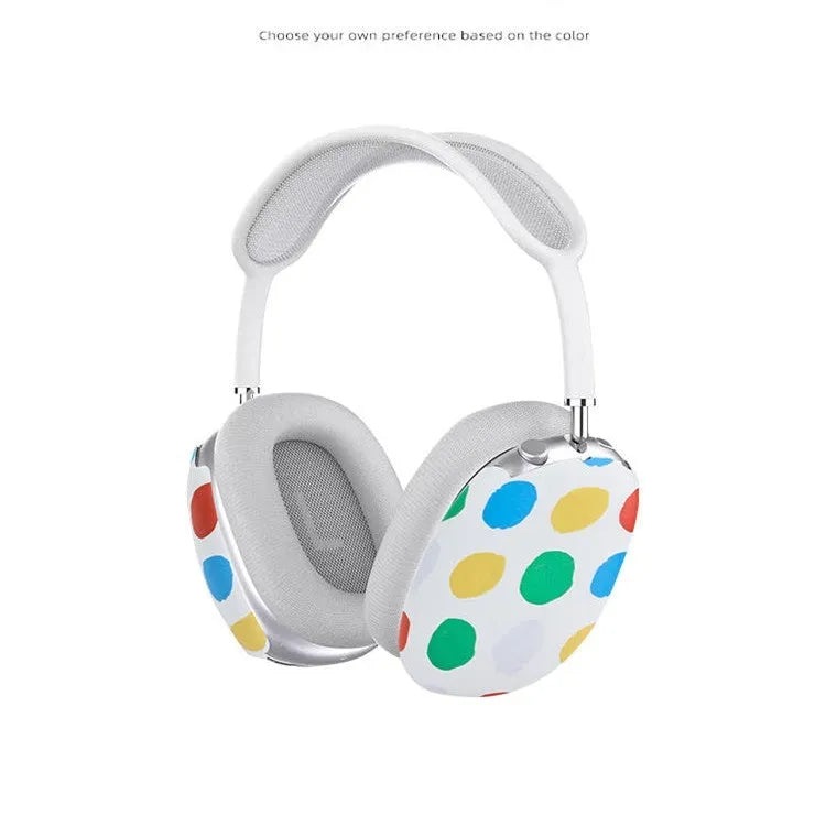 Wave point pattern silicone case for Apple AirPods Max headphones showing protective cover design