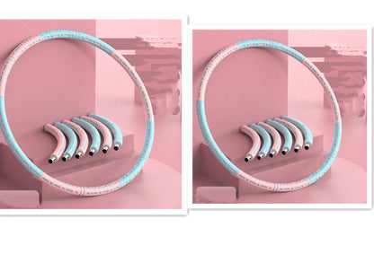 Stainless steel fitness hoop with high elastic foam for waist training