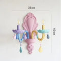 Macaron Crystal glass pendant lamp with 450mm diameter, multi-head design for bedroom ceiling lighting