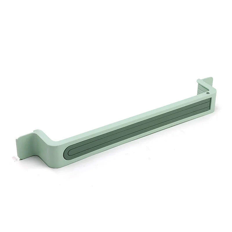Rotating towel rack in various colors, featuring folding arms and a space-saving design for easy bathroom storage