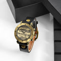 Men's music symbol watch with musical note design on dial in multiple colour options