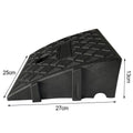 Plastic car climbing uphill threshold pad triangle speed bump in yellow 250x270mm base