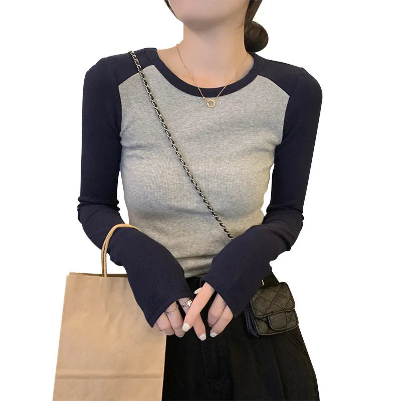 Women's casual viscose top with princess sleeves and embroidery in dark blue, black, or green.