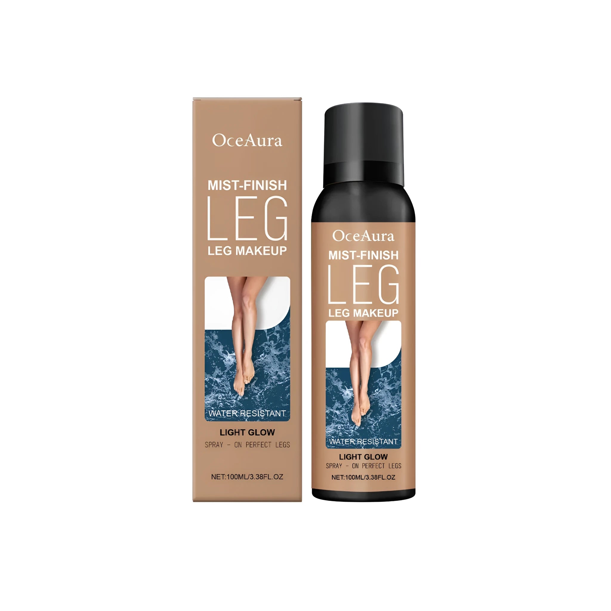 120ml leg concealer blackening spray bottle with caramel colour and glycerin formula for skin coverage