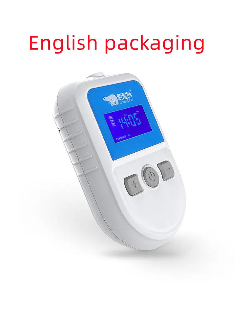 White HSM04 low frequency pulse therapy instrument for sleep aid, showing compact size.