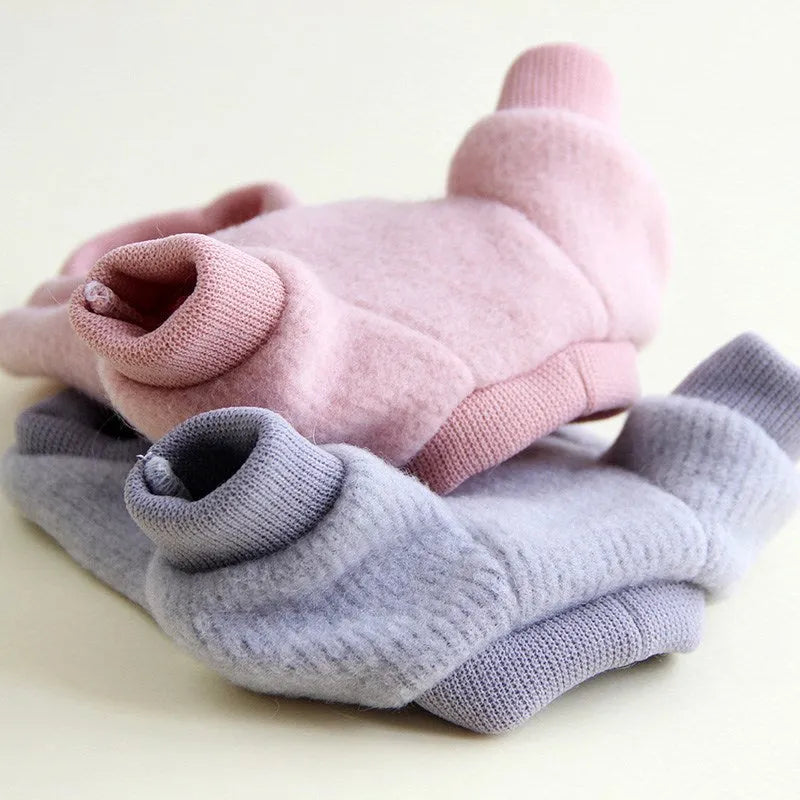 Autumn winter thin fleece dog clothes in grey and pink for small to large dogs sizes XS to XL