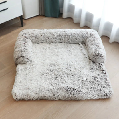 Washable pet mat with velvet fabric for sofa and car protection, available in multiple colours and sizes