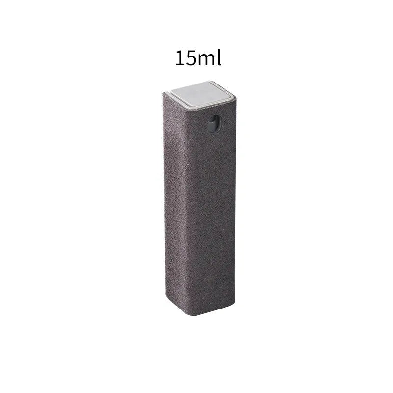 15ml square tube phone screen cleaner spray bottle with protective case in blue, grey, light blue, orange, pink or purple