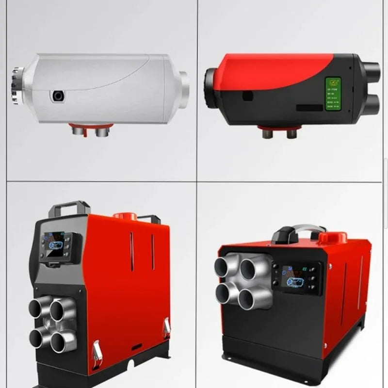24V diesel parking air heater all-in-one machine with aluminium alloy single-hole build and voice remote control