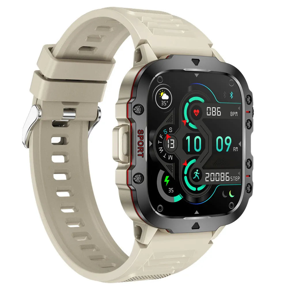 QX11 Smart Bluetooth Watch with TFT touch screen display showing health metrics