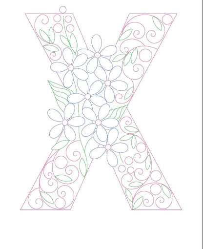 Paper Filigree Painting Kit - Letters for creative art projects