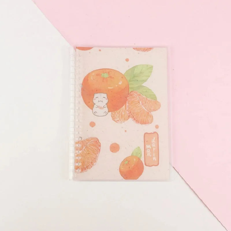 Hand ledger notebook with animal paintings in A5 and B5 sizes with binder binding