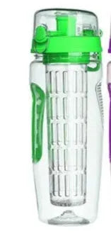 32oz Tritan fruit infusing water bottle with fruit cup infuser and leakproof design
