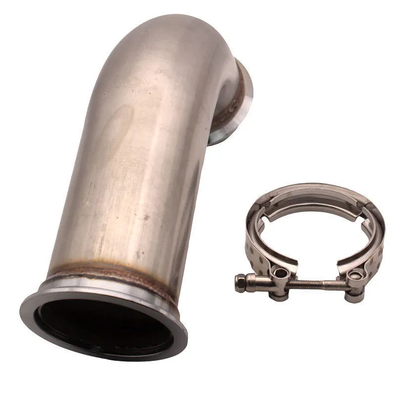 Stainless steel V-clamp downpipe plumbing fitting for water supply and drainage systems