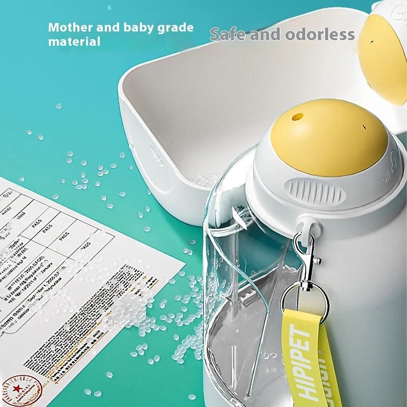 2-in-1 dog water and food dispenser with large capacity for outdoor adventures