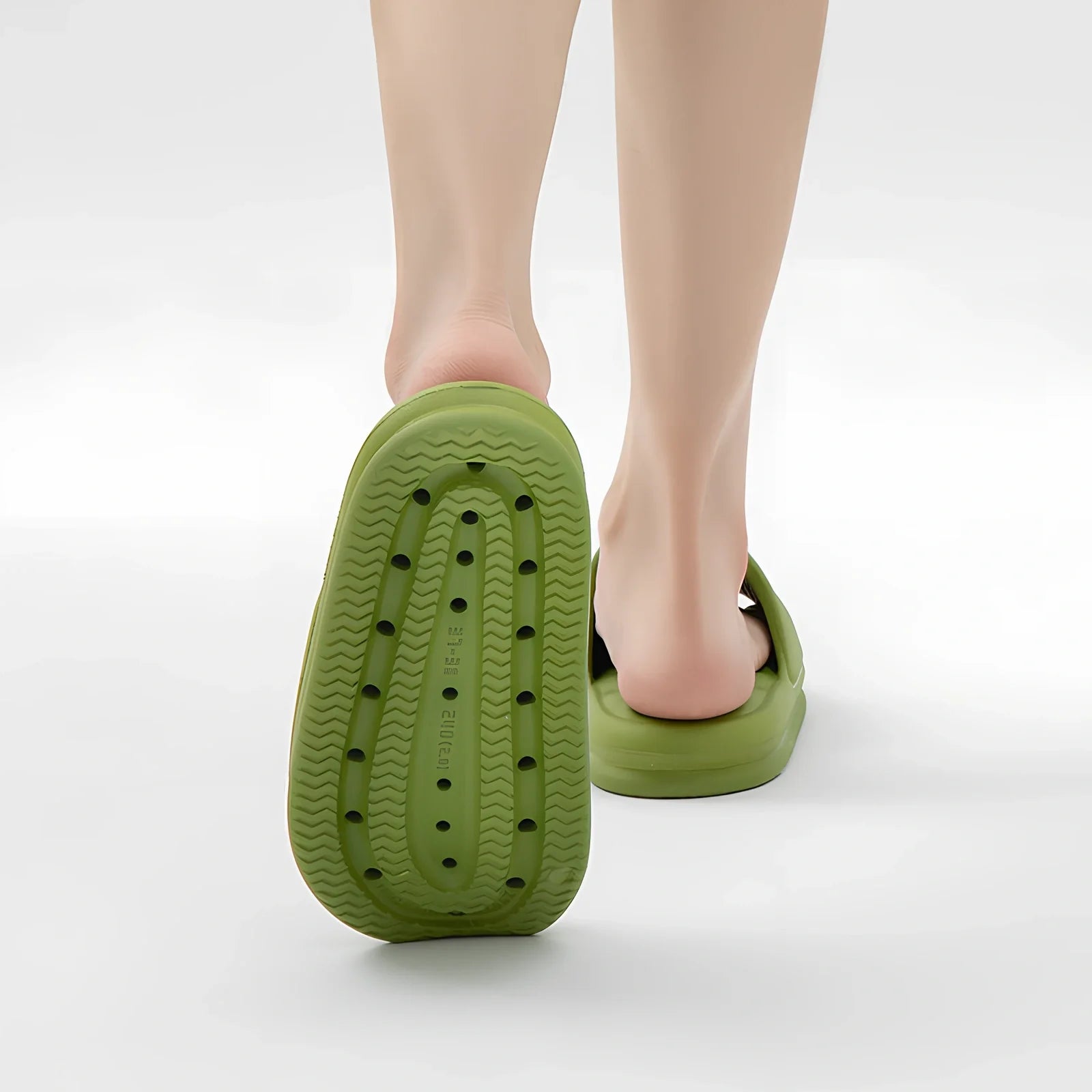 Women's summer EVA slippers with thick sole in multiple colours for home and bathroom use