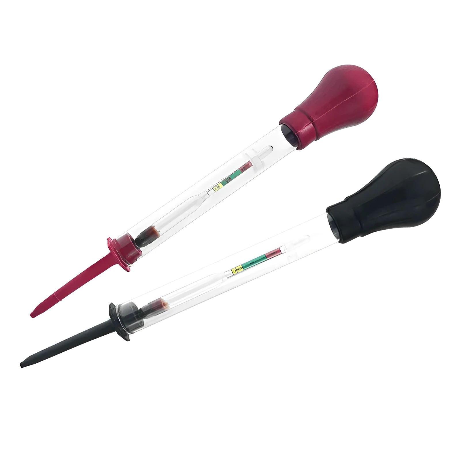 330mm red and black glass electrohydraulic hydrometer for automobile battery electrolyte density measurement