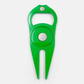 Zinc alloy golf ball yoke bottle opener tool in black, green or silver colours with 88mm length