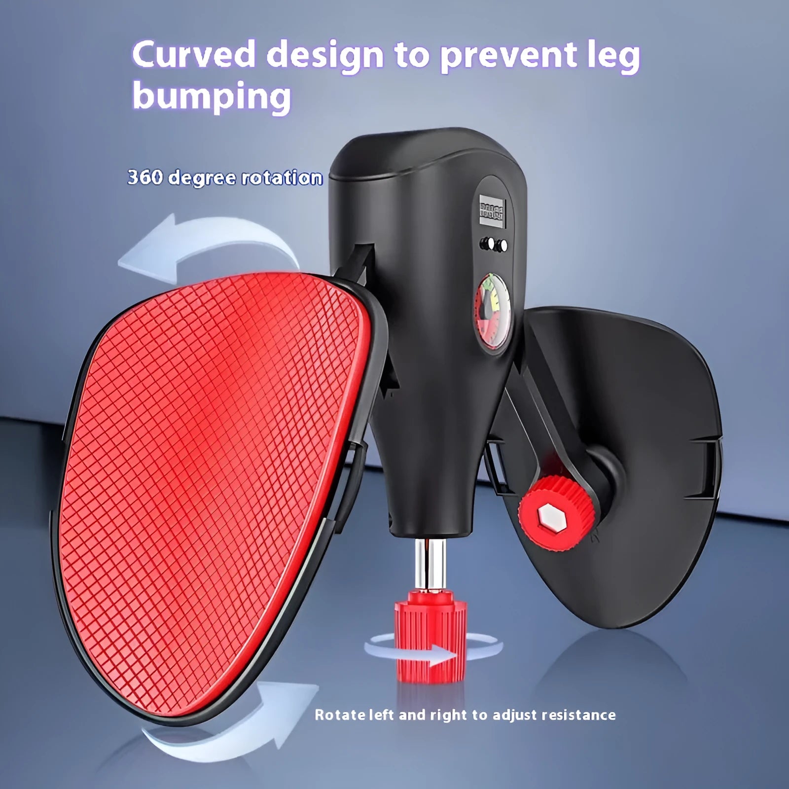 Men's black Kegel trainer for PC muscle exercise with optional handle and straps.