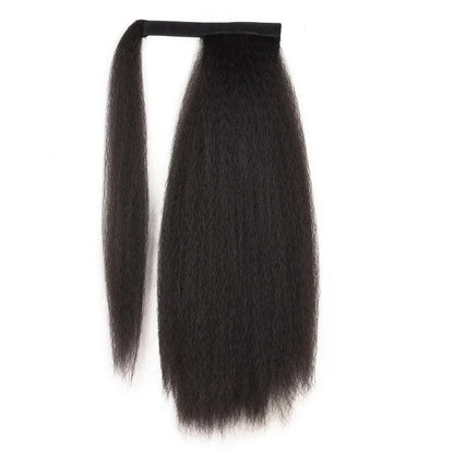 Women's fluffy curly ponytail wig with velcro fastening measuring 10x55cm