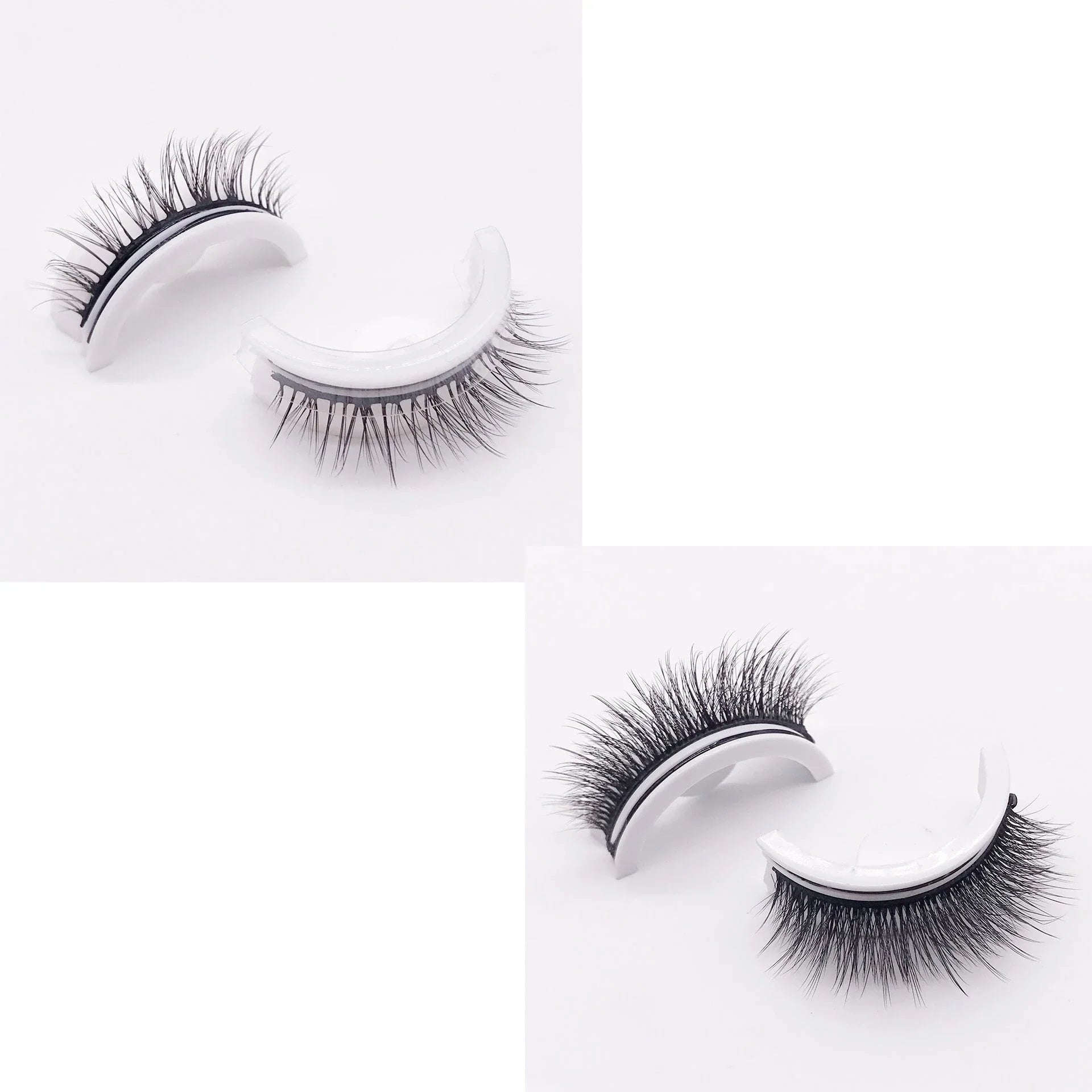 Captivating 3D layered mink-like false eyelashes for bold, voluminous eye makeup looks