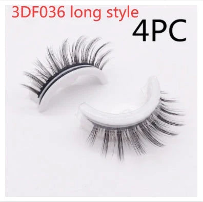 Captivating 3D layered mink-like false eyelashes for bold, voluminous eye makeup looks