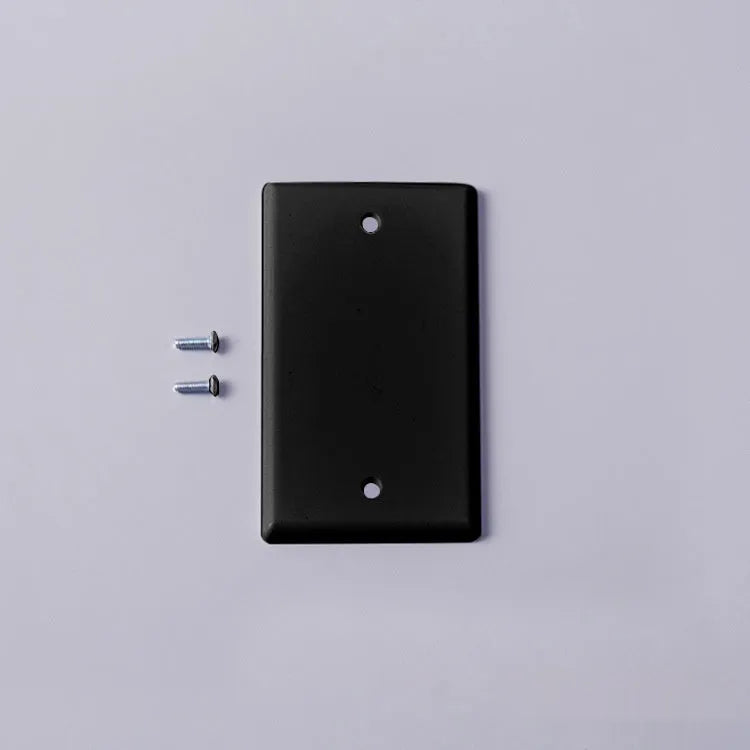 Plastic wall-mounted socket panel in black and white, American Standard surface shell