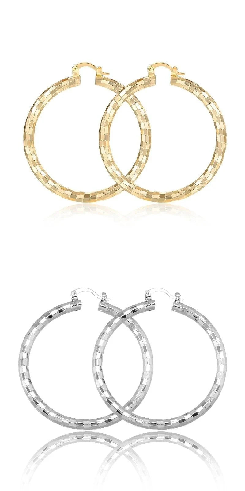 Minimalist geometric earrings with 18K gold electroplating, perfect for women's fashion