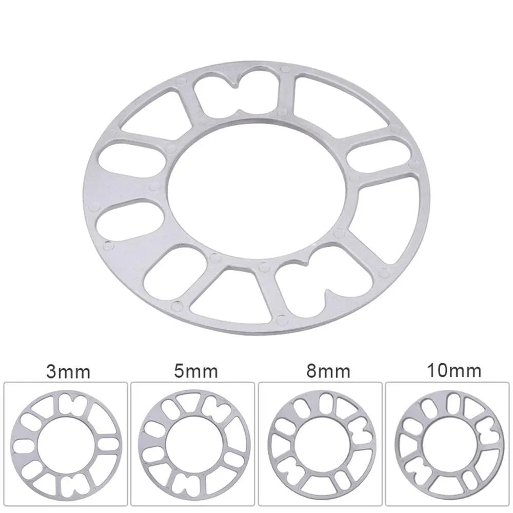 Automobile wheel hub widening gasket in 3mm, 5mm, 8mm and 10mm thickness options