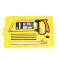 Practical seven-in-one alloy steel hand saw set for DIY woodworking cutting tasks with multiple blade options.