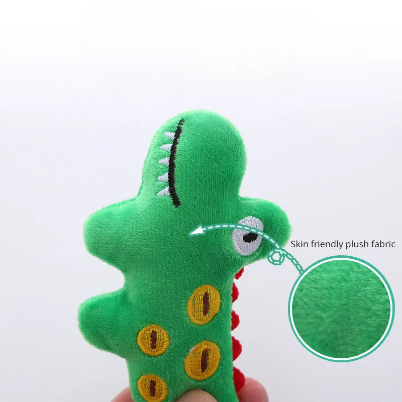 Plush cat toy in animal shape with catnip for interactive feline play