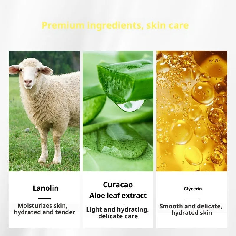 Lanolin Moisturizing Facial Cream in a 90g white jar with blue label