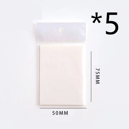 Waterproof PET transparent sticky notes in cartoon shapes for durable note-taking