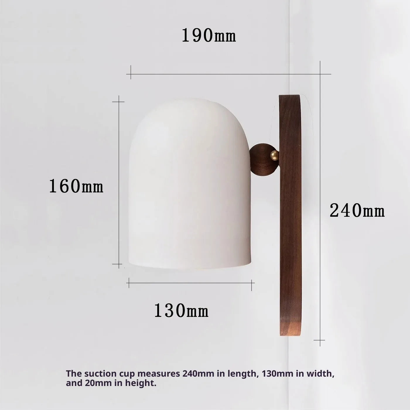 Japanese Zen ball light black wall lamp with 350 degree rotation for hallway bedside lighting