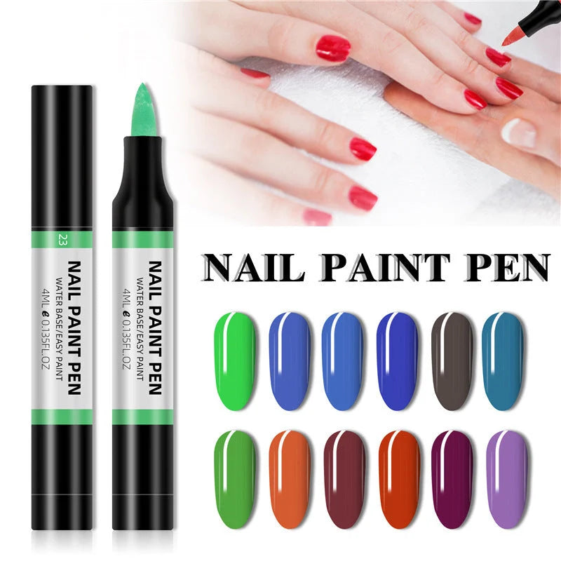 24-colour nail polish painting pen set for 3D nail art designs