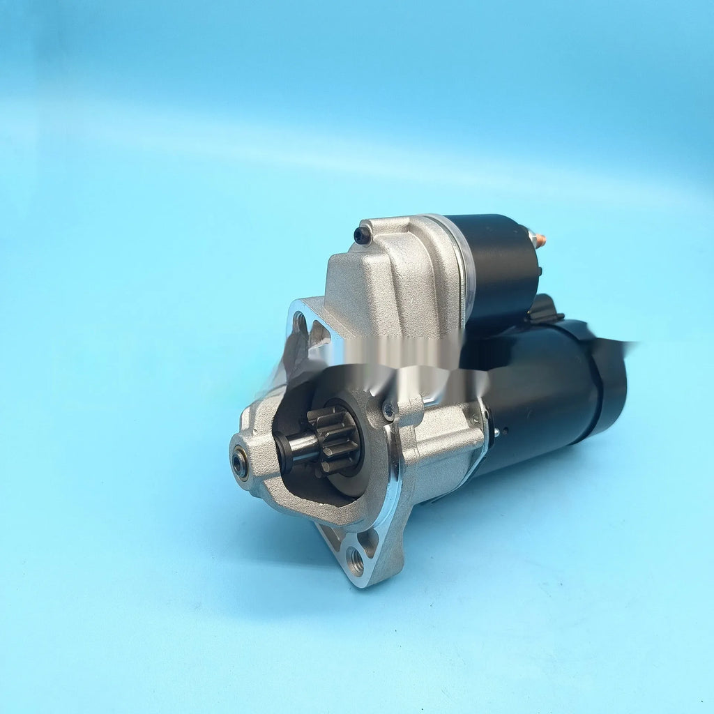 Black 10-tooth starter motor for Ford Fiesta petrol and diesel engines