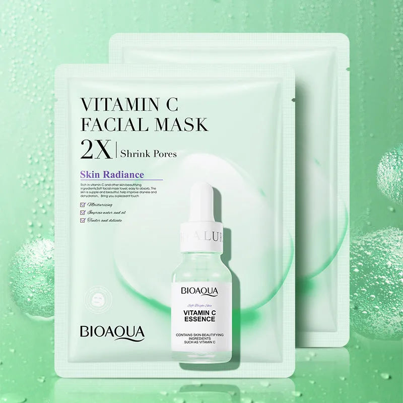 Single pack of a 30g collagen facial sheet mask on a white background