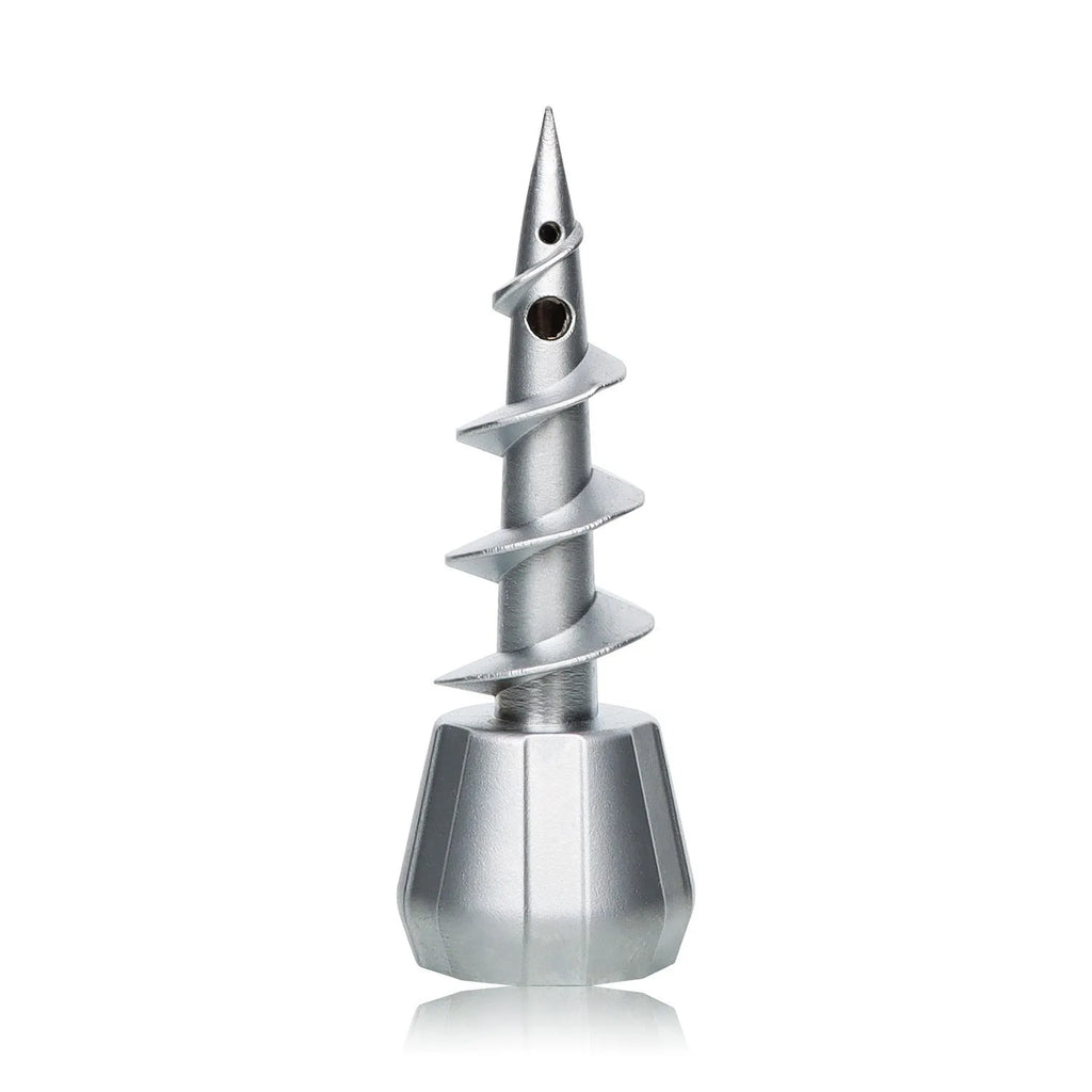 23mm metal screw shape hookah gun head accessory in gun black colour
