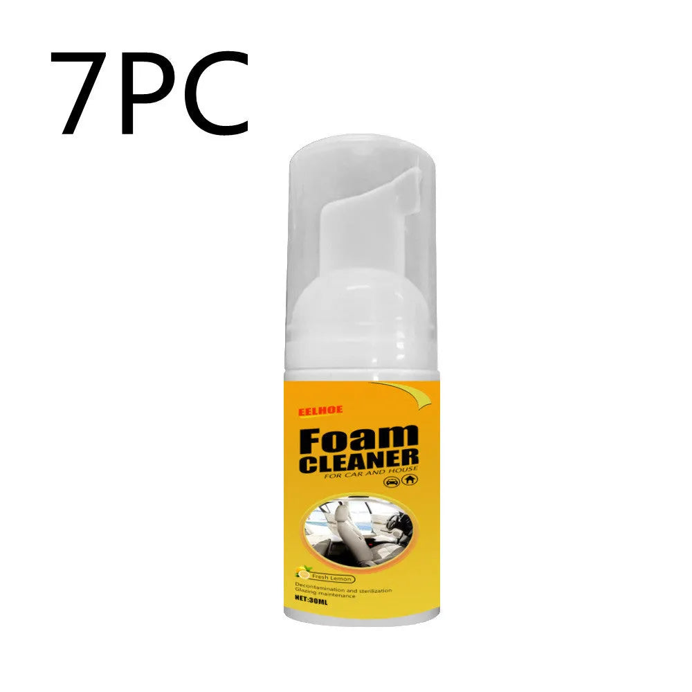 Car interior foam cleaner bottle 30ml for spot cleaning seats and ceiling upholstery