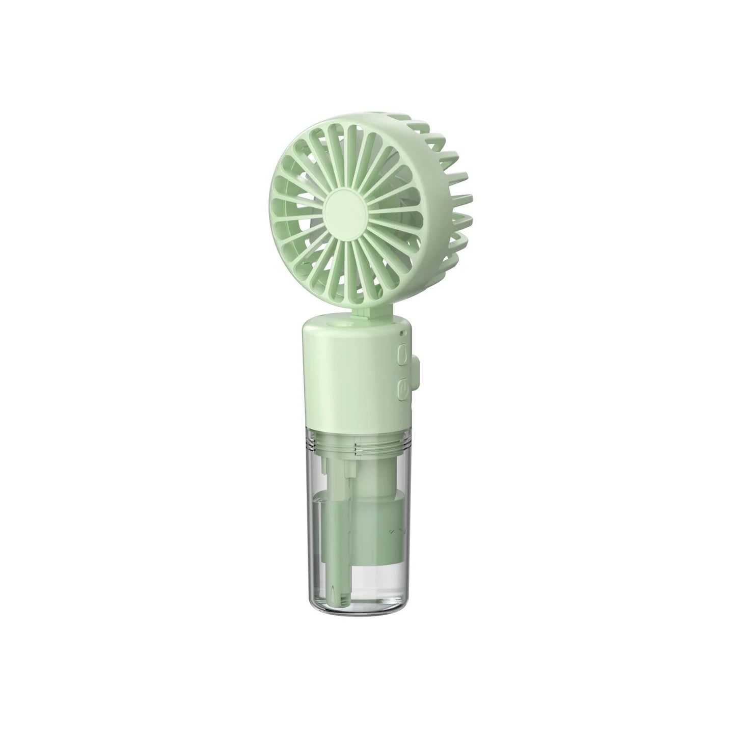 Portable Handheld Misting Fan with 4 Wind Speed Settings, USB Rechargeable, Compact and Lightweight Design for Cooling on the Go