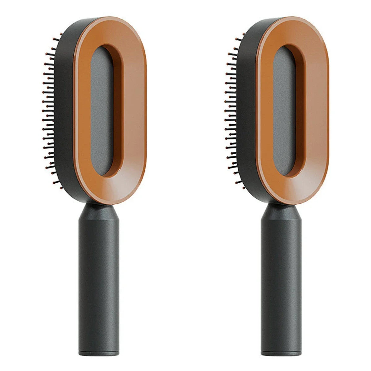 3D Air Cushion Hair Brush in elegant white, showcasing wide comb teeth and ergonomic handle