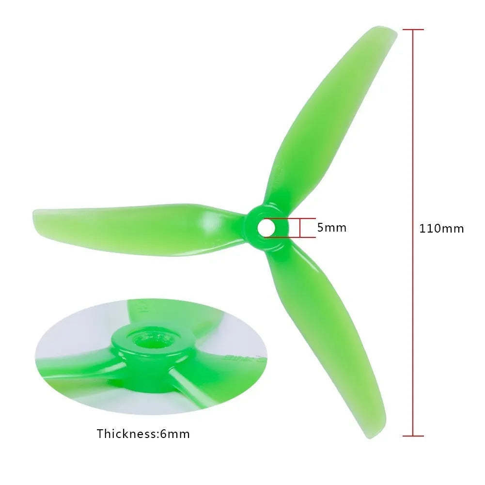 HQ Ethix S4 Prop 5x31x3 three-blade FPV crossing machine propeller plastic two pairs
