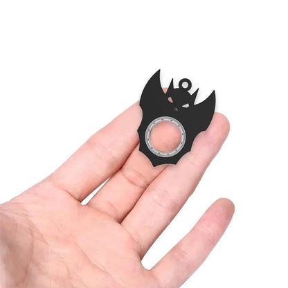 Halloween Bat Demon Ghost Fidget Spinner Keychain for stress relief