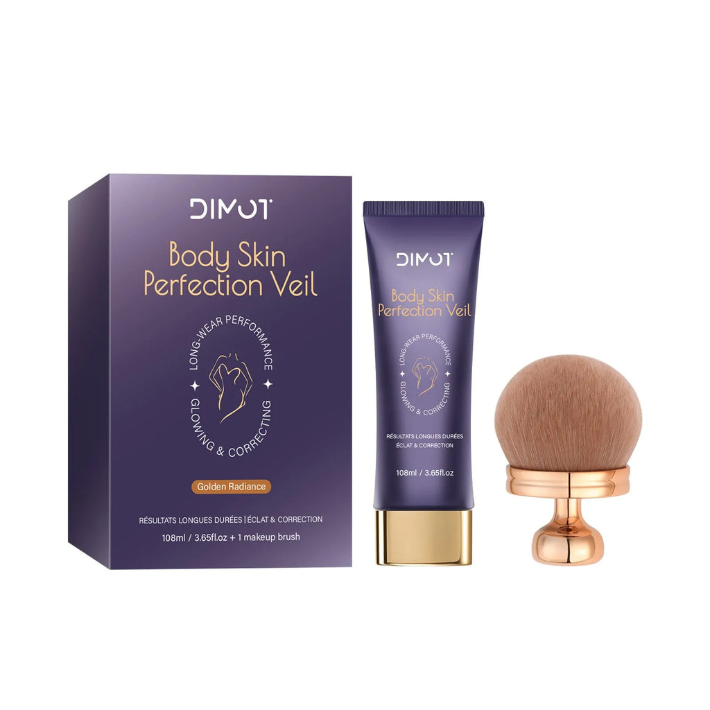 108ml waterproof body concealer cream and applicator brush for covering tattoos and birthmarks.